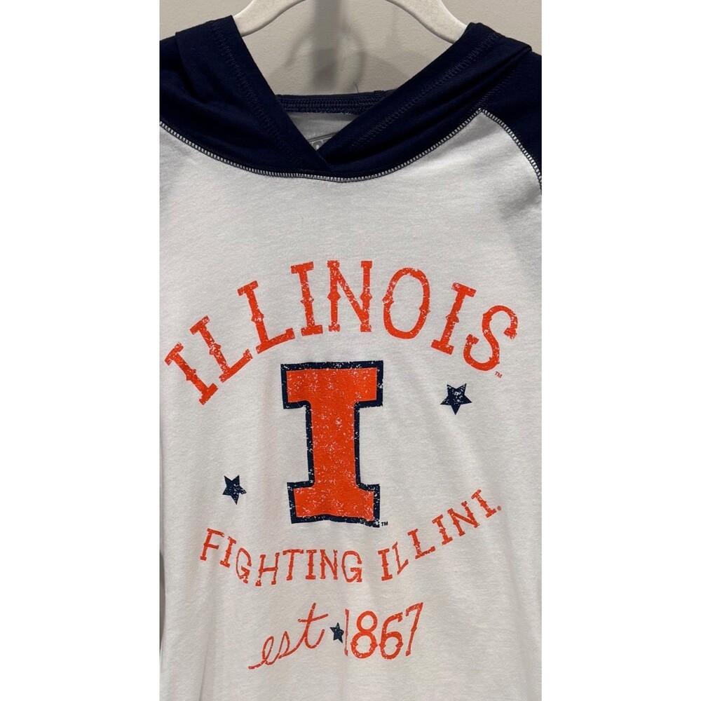 ILLINOIS FIGHTING ILLINI - Soffe Hoodie Hooded Shirt - Women's Small - Picture 2 of 3